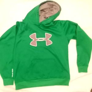 Under Armour Green/Gray Med. Hoodie
